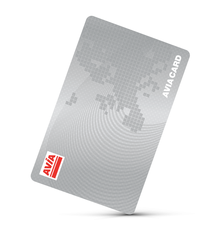 AVIA Card mockup staand