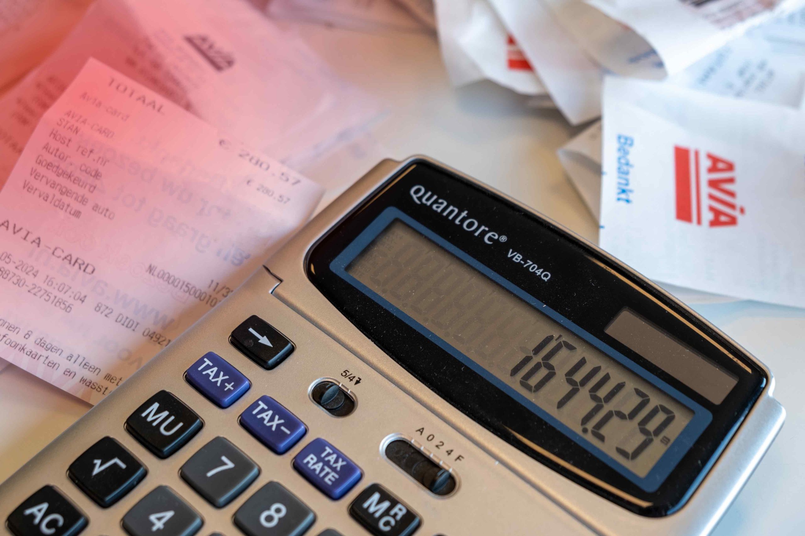 Geen losse bonnetjes AVIA Card